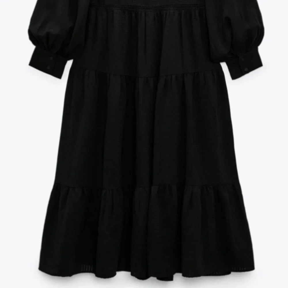 NWT Zara Boho Midi Tiered Dress - Picture 6 of 6